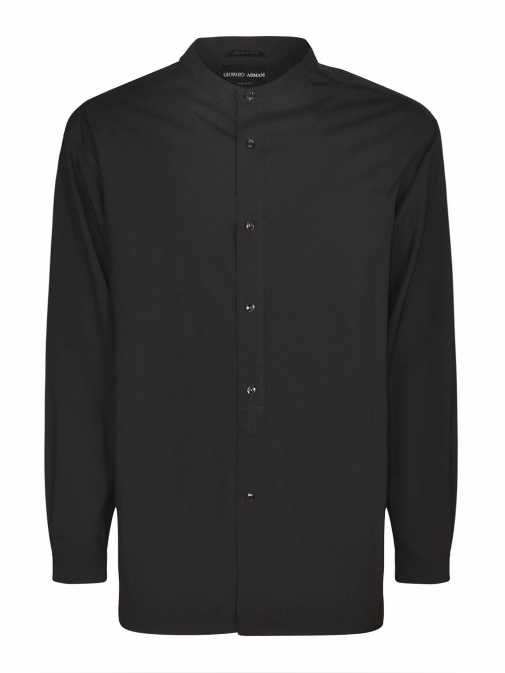 Giorgio Armani Black Button-Up Shirt Made in Italy